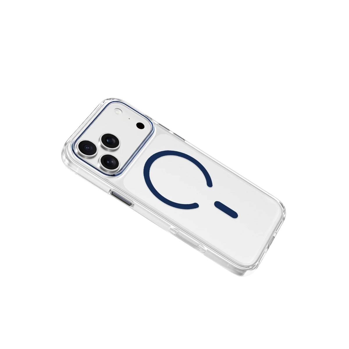 Keephone Apple iPhone 17 Pro Max Aurora Şeffaf Magsafe Kılıf - Lacivert