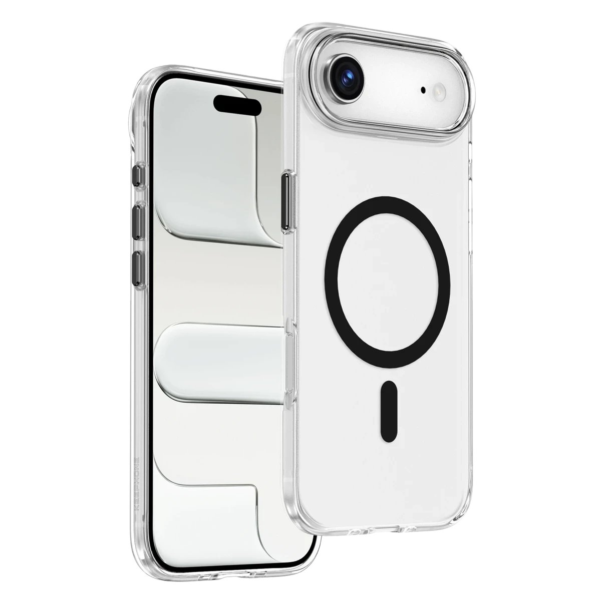 Keephone Apple iPhone 17 Air Aurora Şeffaf Magsafe Kılıf - Siyah