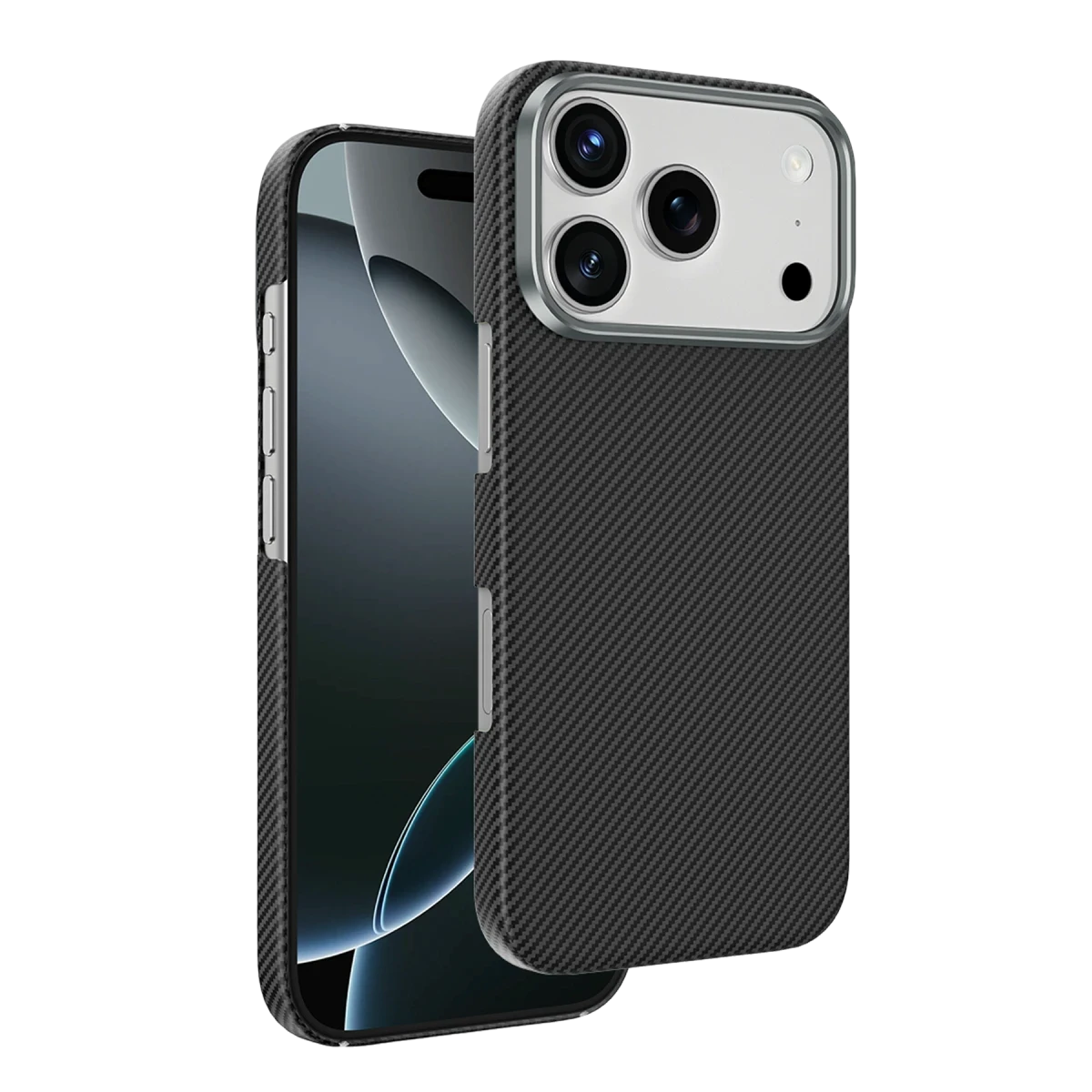 Keephone Apple iPhone 18 Pro/17 Pro Kevlar Sweden Magsafe Kılıf - Siyah