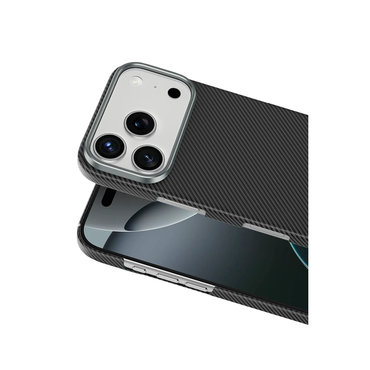 Keephone Apple iPhone 17 Pro Kevlar Sweden Magsafe Kılıf - Siyah