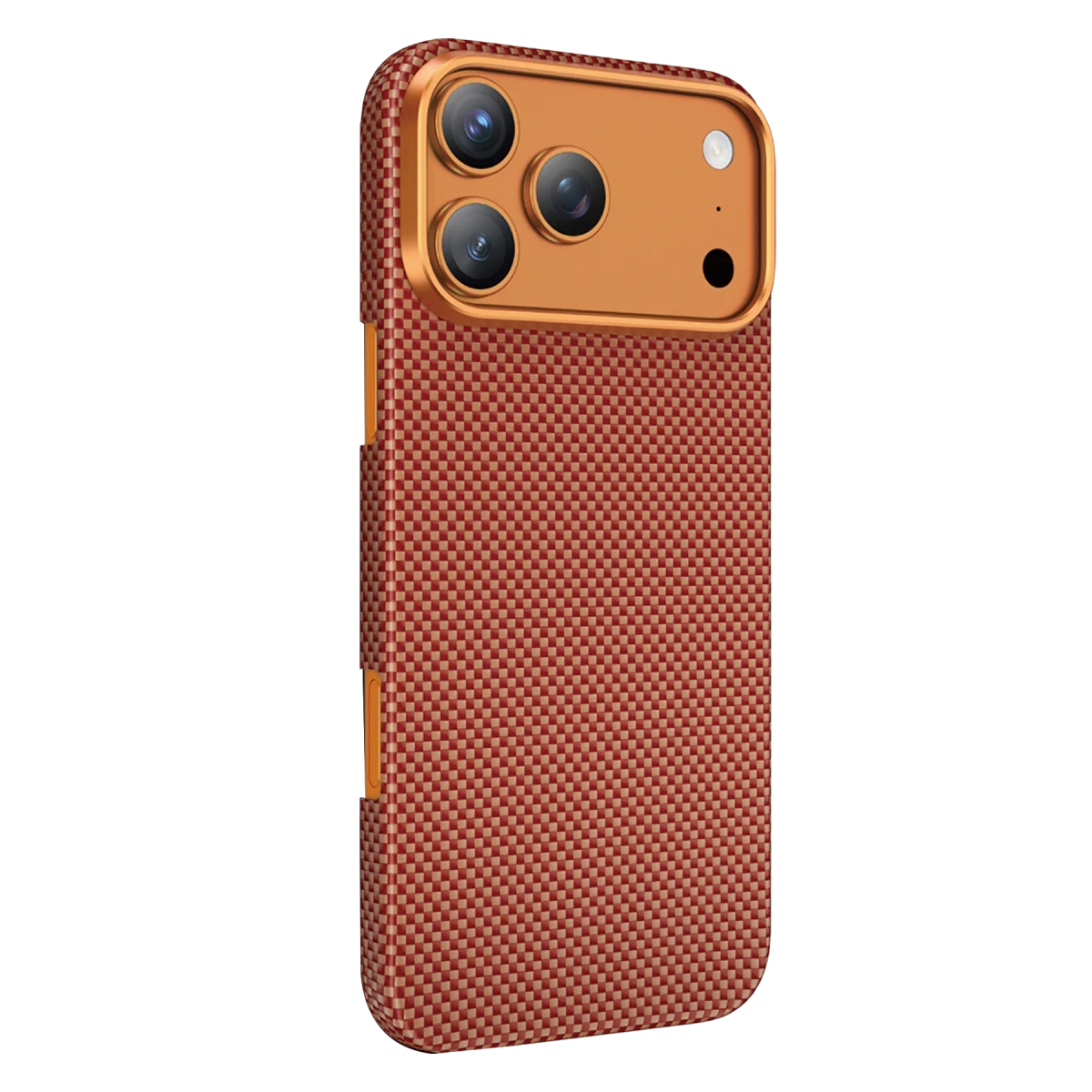 Keephone Apple iPhone 17 Pro Kevlar Norra Magsafe Kılıf - Turuncu