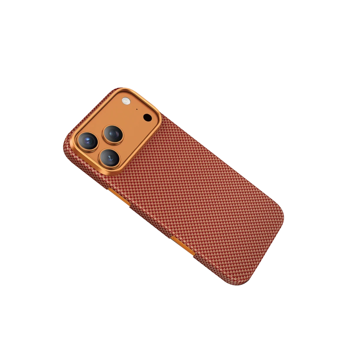 Keephone Apple iPhone 17 Pro Kevlar Norra Magsafe Kılıf - Turuncu