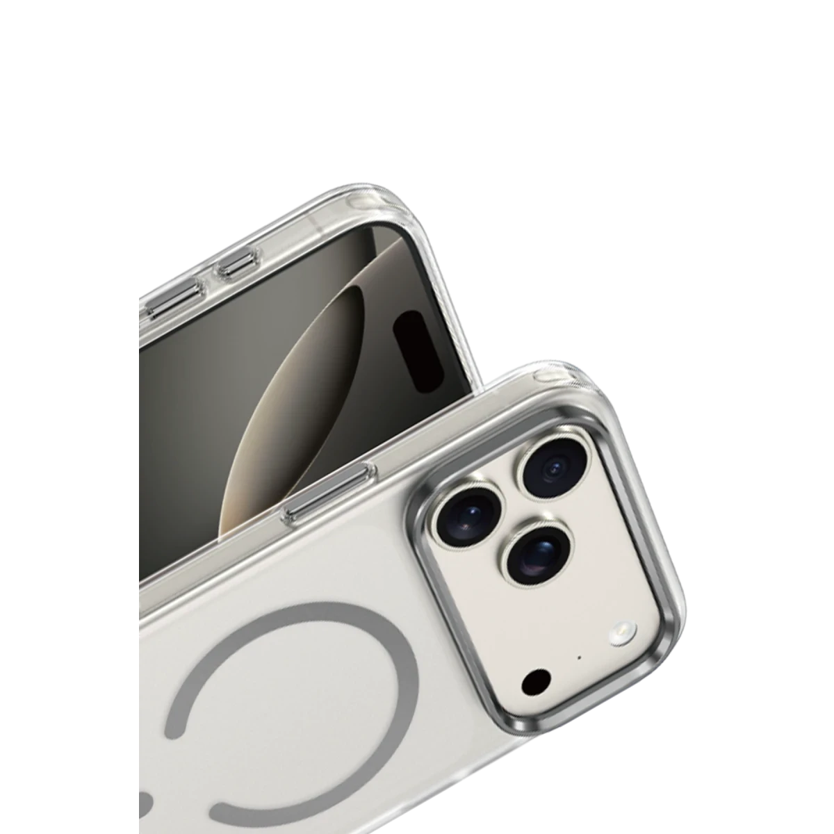 Keephone Apple iPhone 17 Pro Max Dazzle Pro Matte Magsafe Kılıf - Natural Grey
