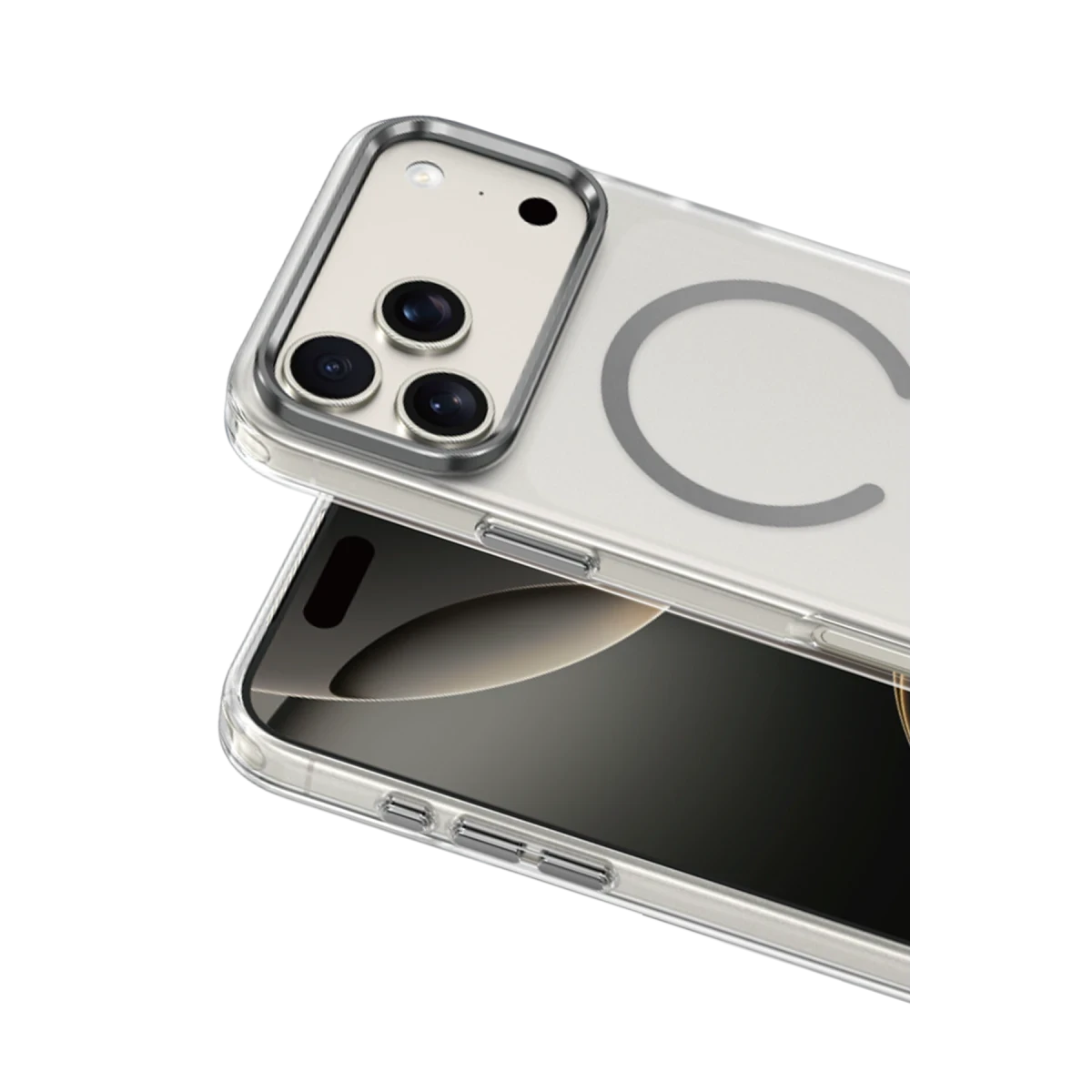 Keephone Apple iPhone 17 Pro Dazzle Pro Matte Magsafe Kılıf - Natural Grey