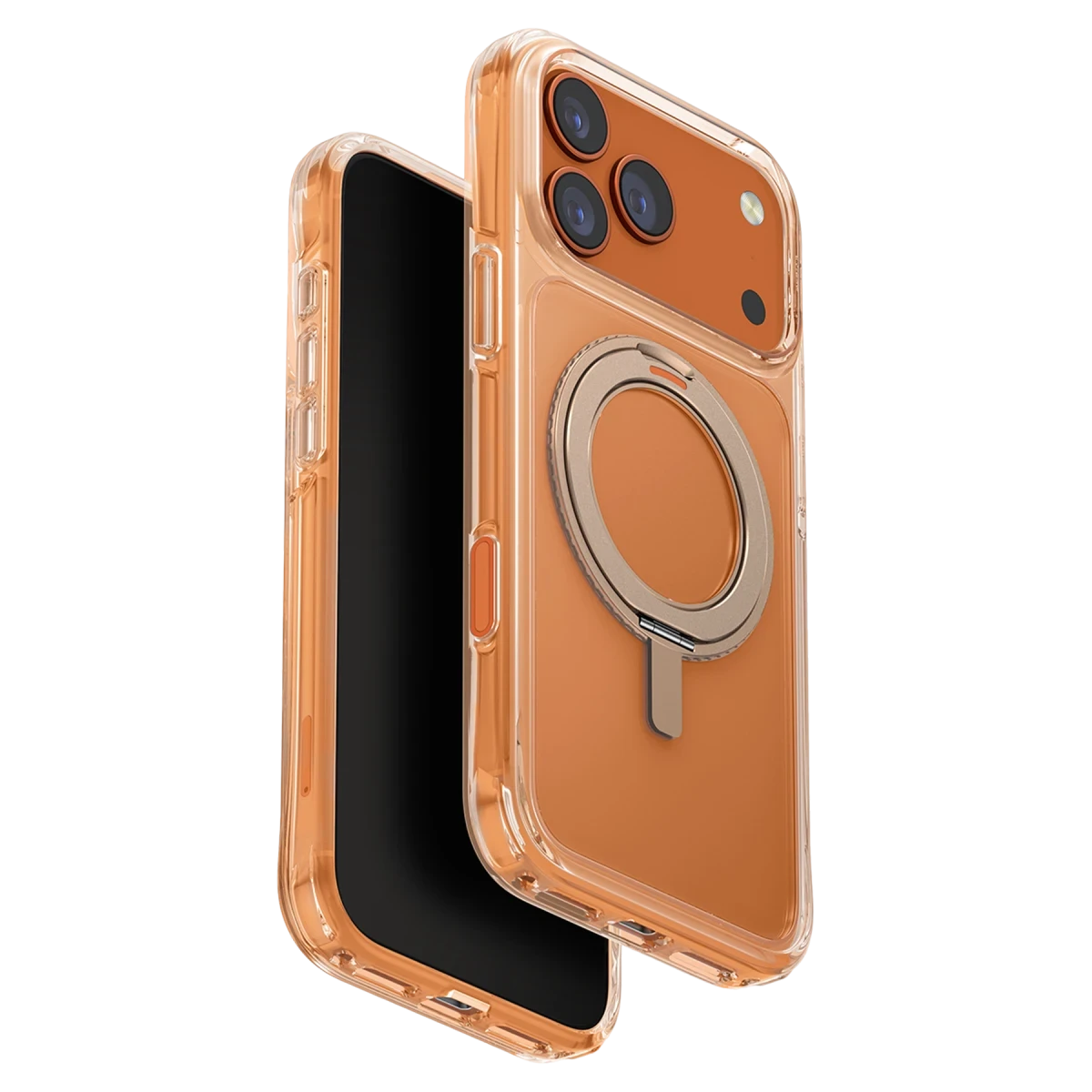 Uniq Apple iPhone 18 Pro Max/17 Pro Max Swivix Rotating Kickstand Kapak - Gold