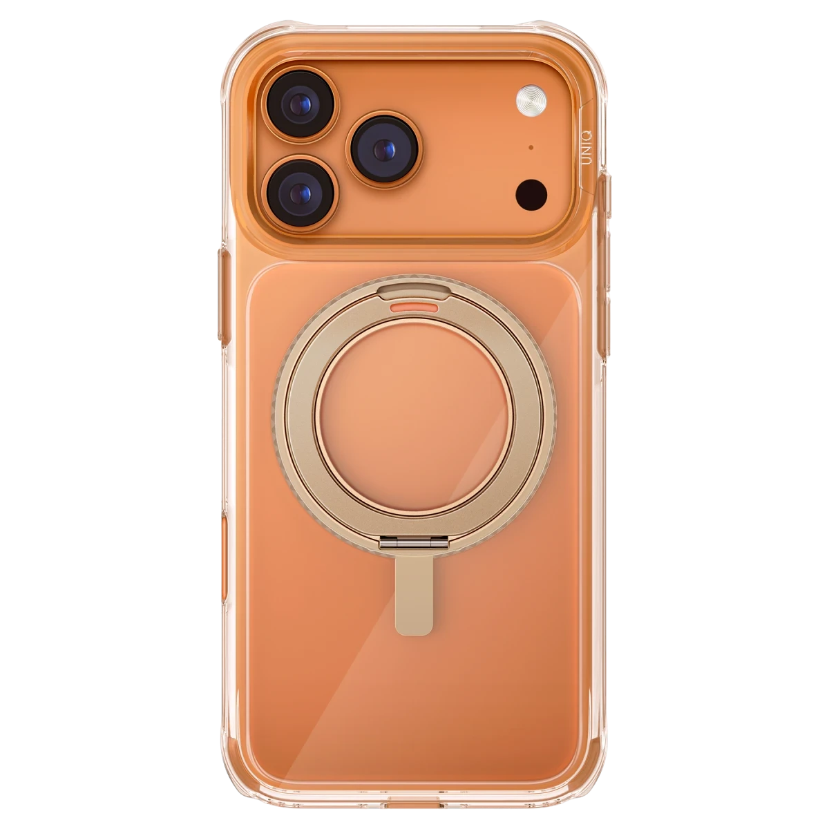 Uniq Apple iPhone 17 Pro Max Swivix Rotating Kickstand Kapak - Gold