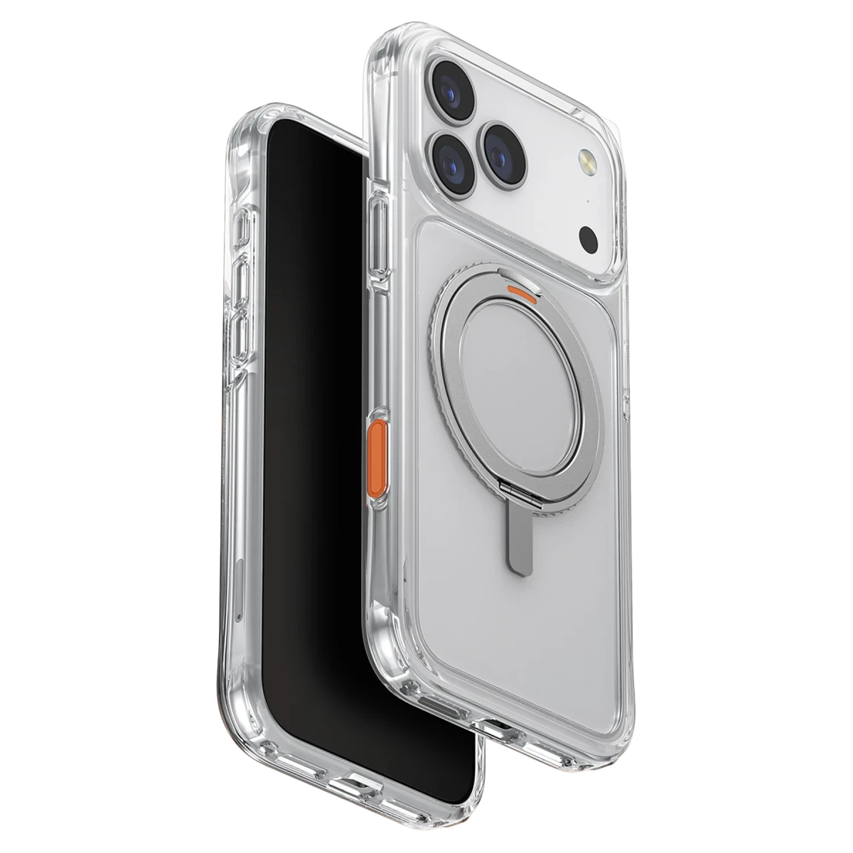 Uniq Apple iPhone 17 Pro Max Swivix Rotating Kickstand Kapak - Şeffaf