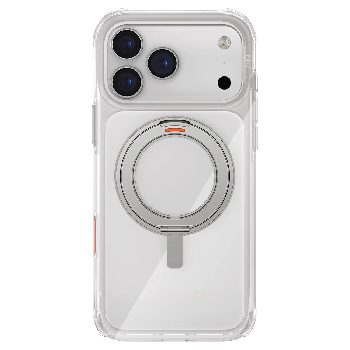 Uniq Apple iPhone 17 Pro Max Swivix Rotating Kickstand Kapak - Şeffaf