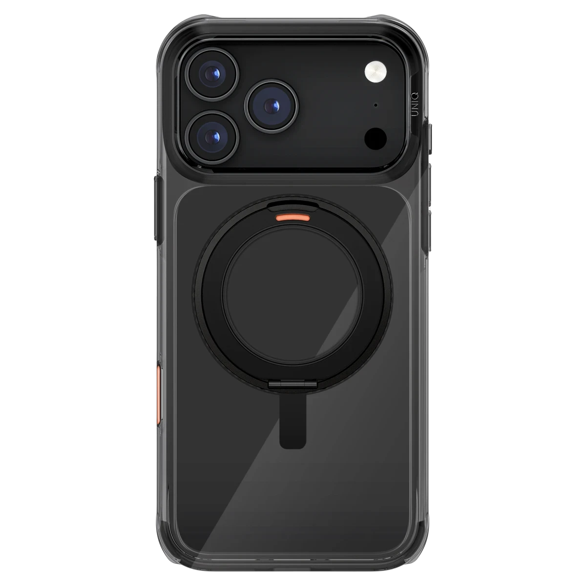 Uniq Apple iPhone 17 Pro Max Swivix Rotating Kickstand Kapak - Siyah