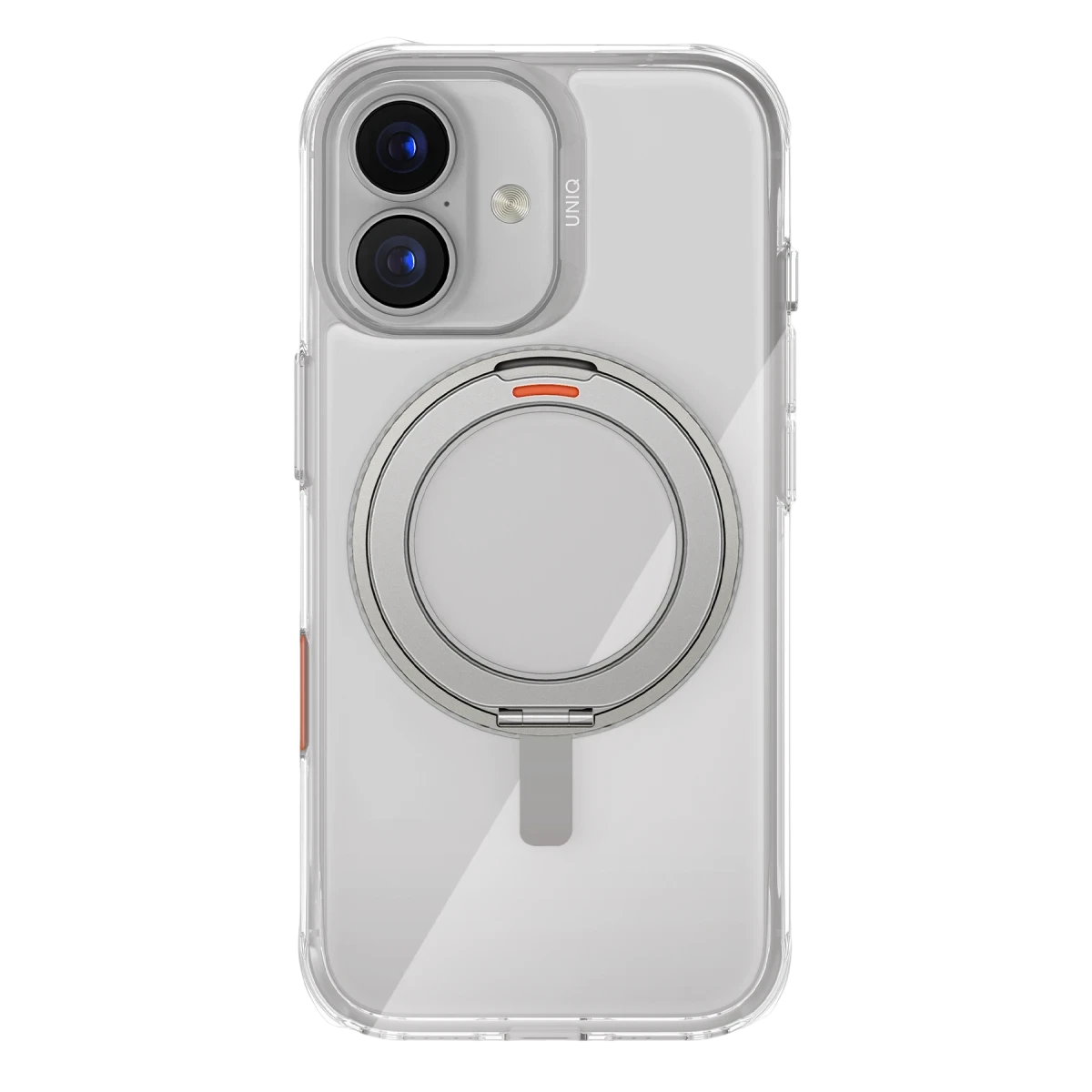 Uniq Apple iPhone 17 Swivix Rotating Kickstand Kapak - Şeffaf