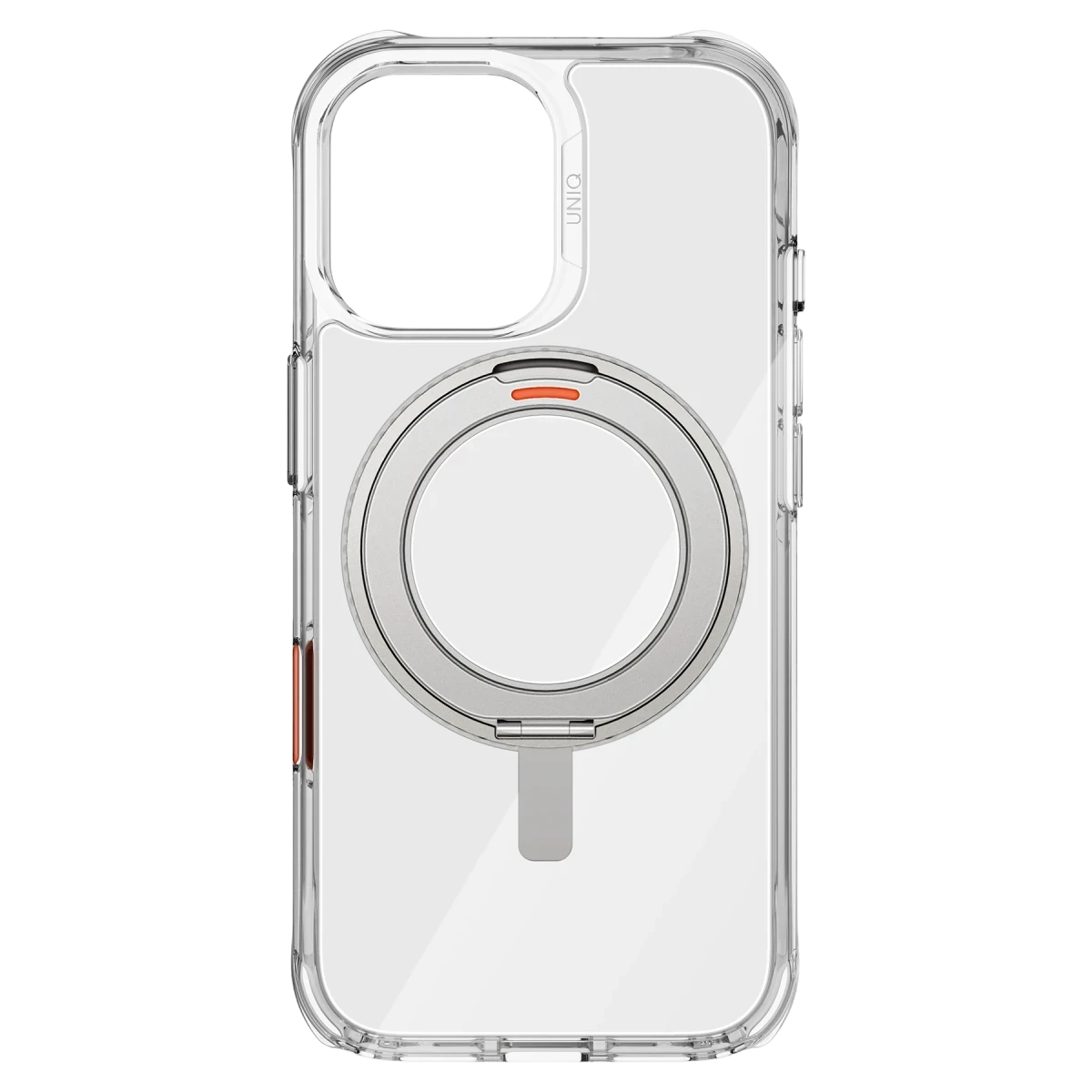 Uniq Apple iPhone 17 Swivix Rotating Kickstand Kapak - Şeffaf