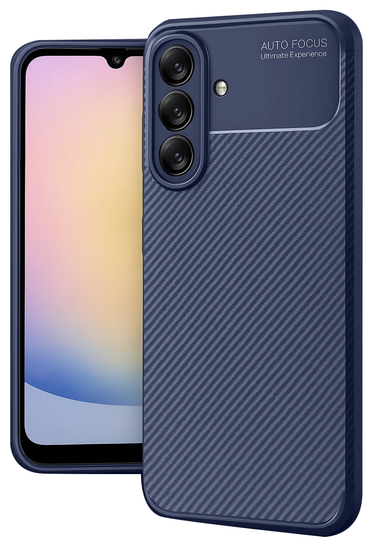 Newface Samsung Galaxy A17 5G Auto Focus Karbon Kapak - Lacivert
