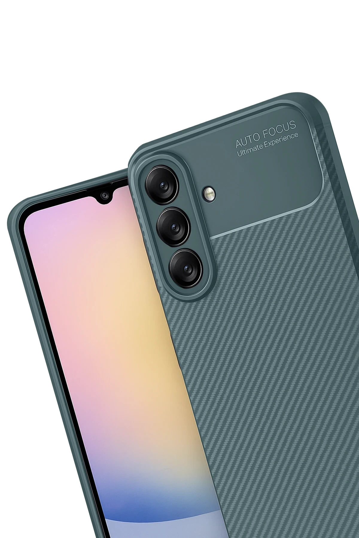 Newface Samsung Galaxy A17 5G Auto Focus Karbon Kapak - Koyu Yeşil
