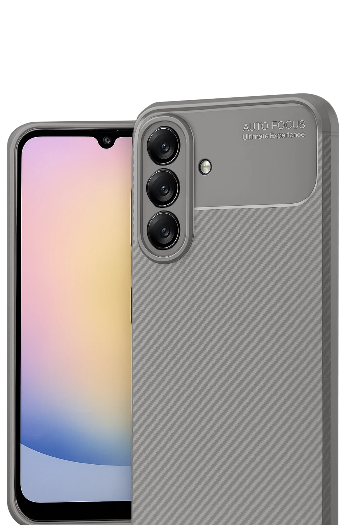 Newface Samsung Galaxy A17 5G Auto Focus Karbon Kapak - Gri