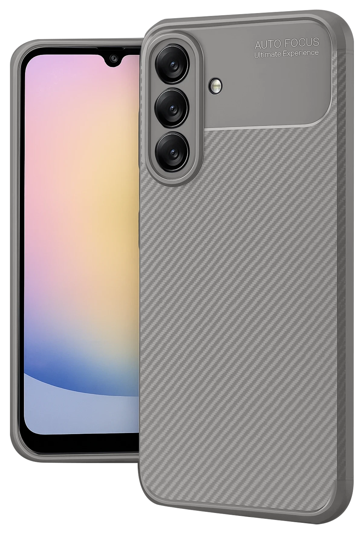 Newface Samsung Galaxy A17 5G Auto Focus Karbon Kapak - Gri