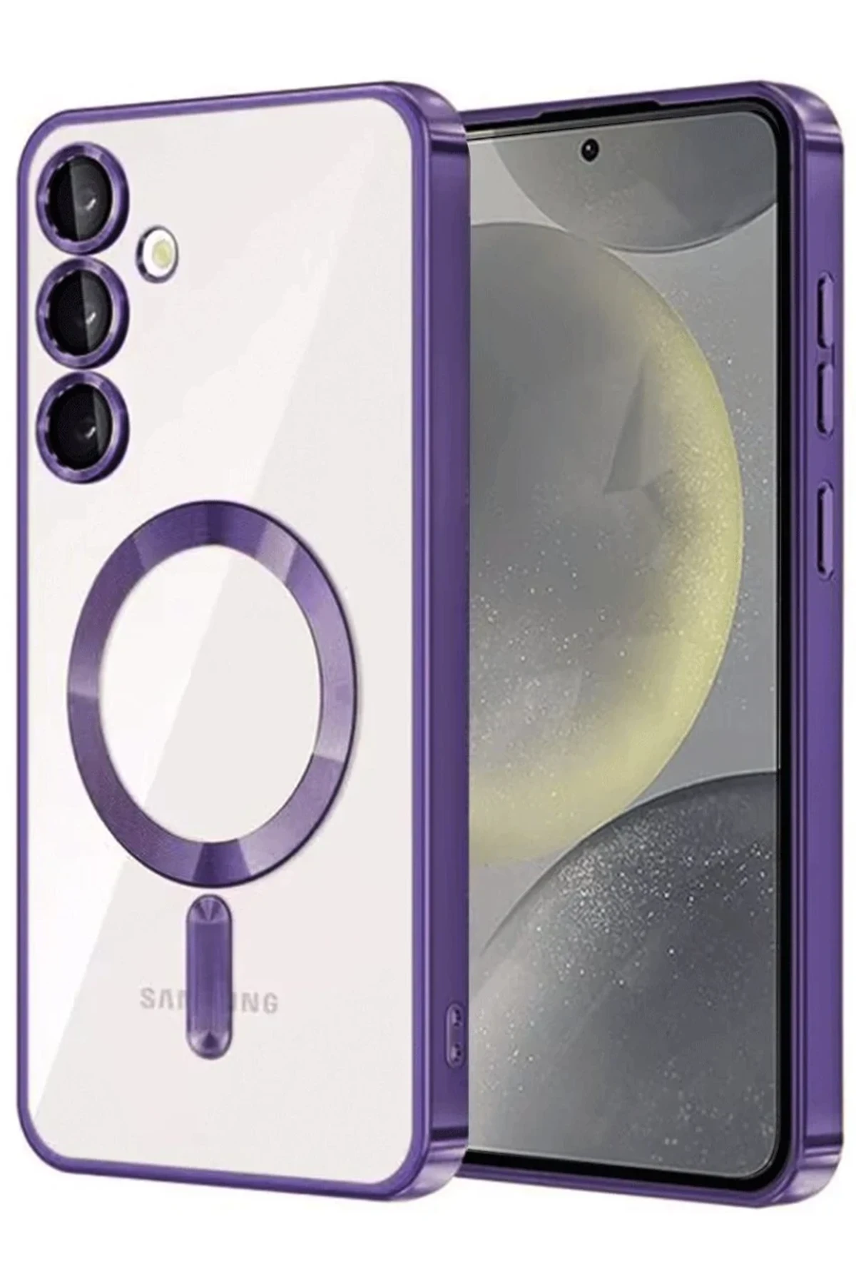 Newface Samsung Galaxy A17 5G Kross Magneticsafe Kapak - Mor