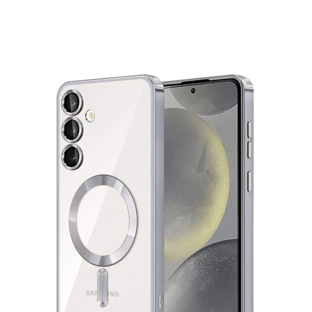 Newface Samsung Galaxy A36 Kross Magneticsafe Kapak - Gümüş