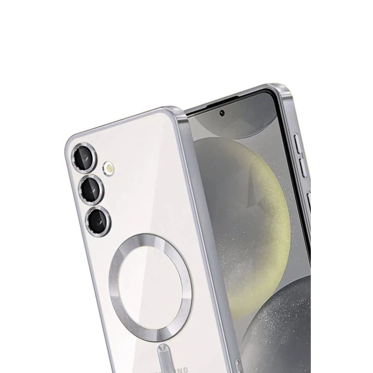 Newface Samsung Galaxy A36 Kross Magneticsafe Kapak - Gümüş