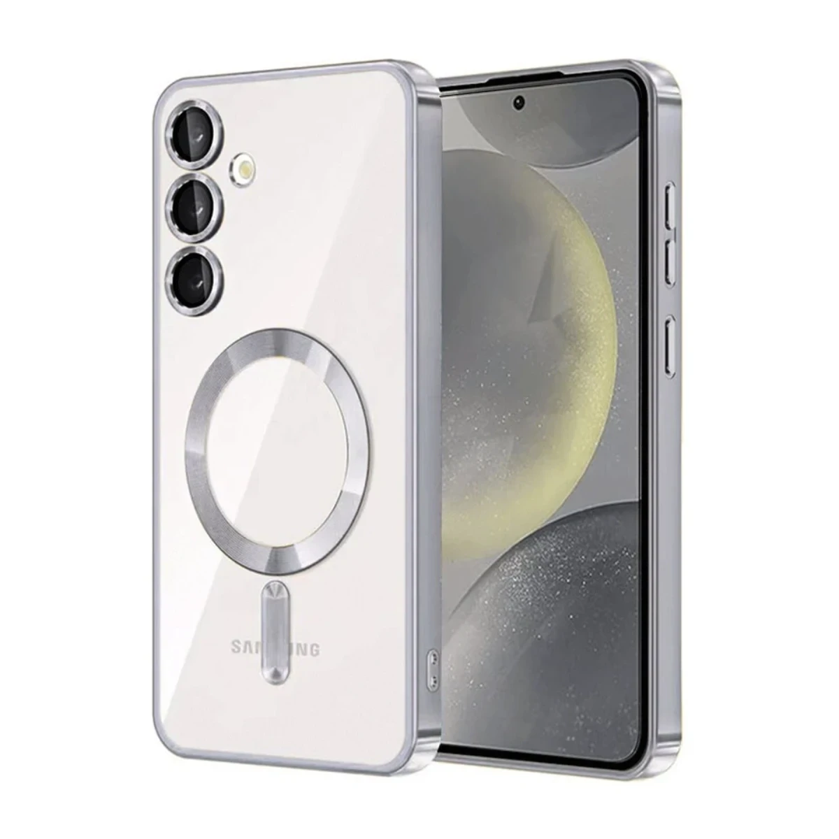 Newface Samsung Galaxy A36 Kross Magneticsafe Kapak - Gümüş