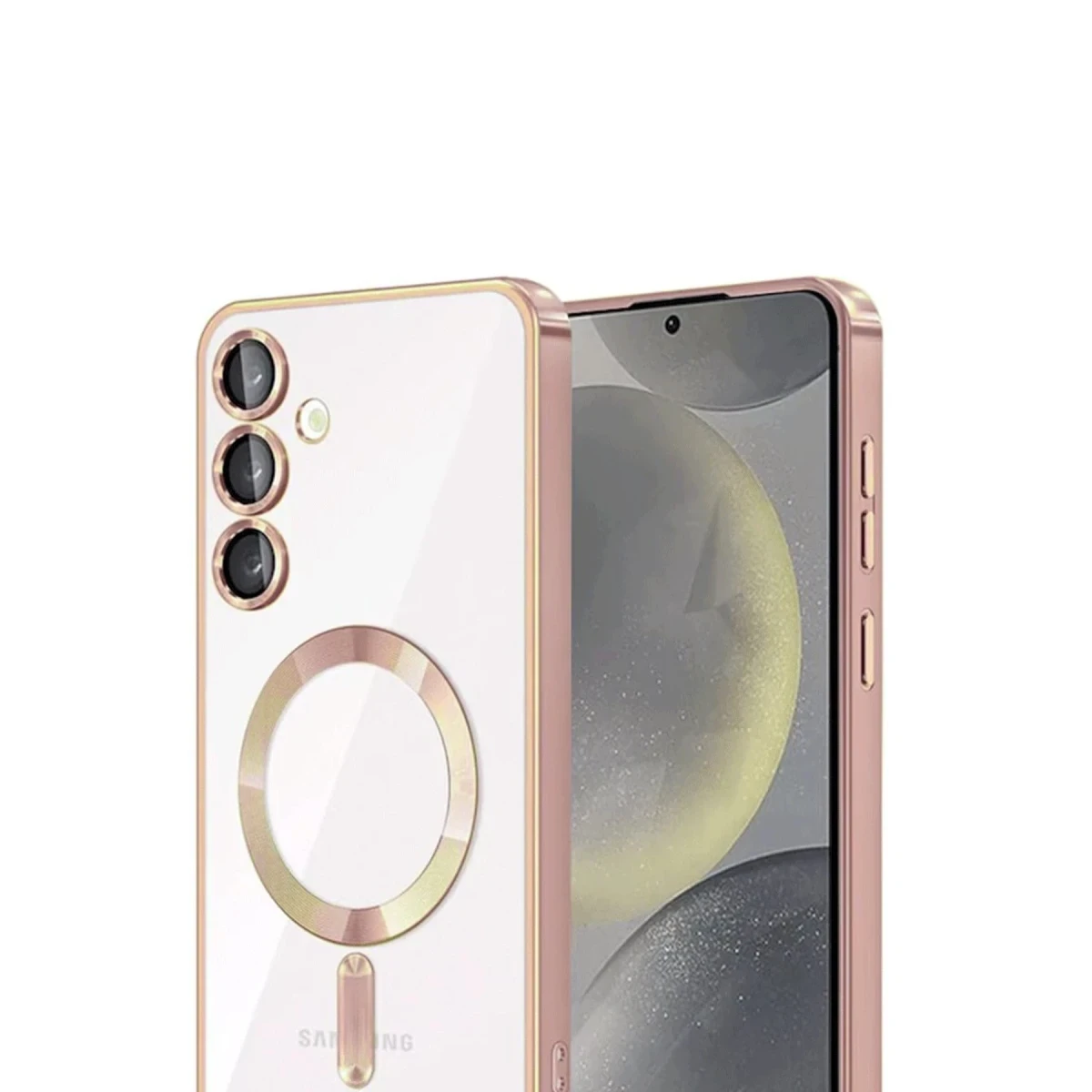 Newface Samsung Galaxy A36 Kross Magneticsafe Kapak - Rose