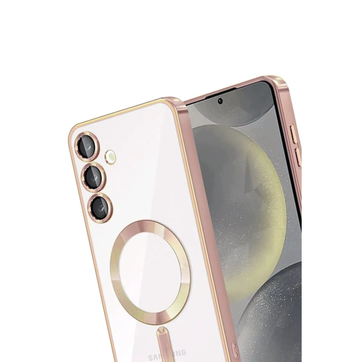 Newface Samsung Galaxy A36 Kross Magneticsafe Kapak - Rose