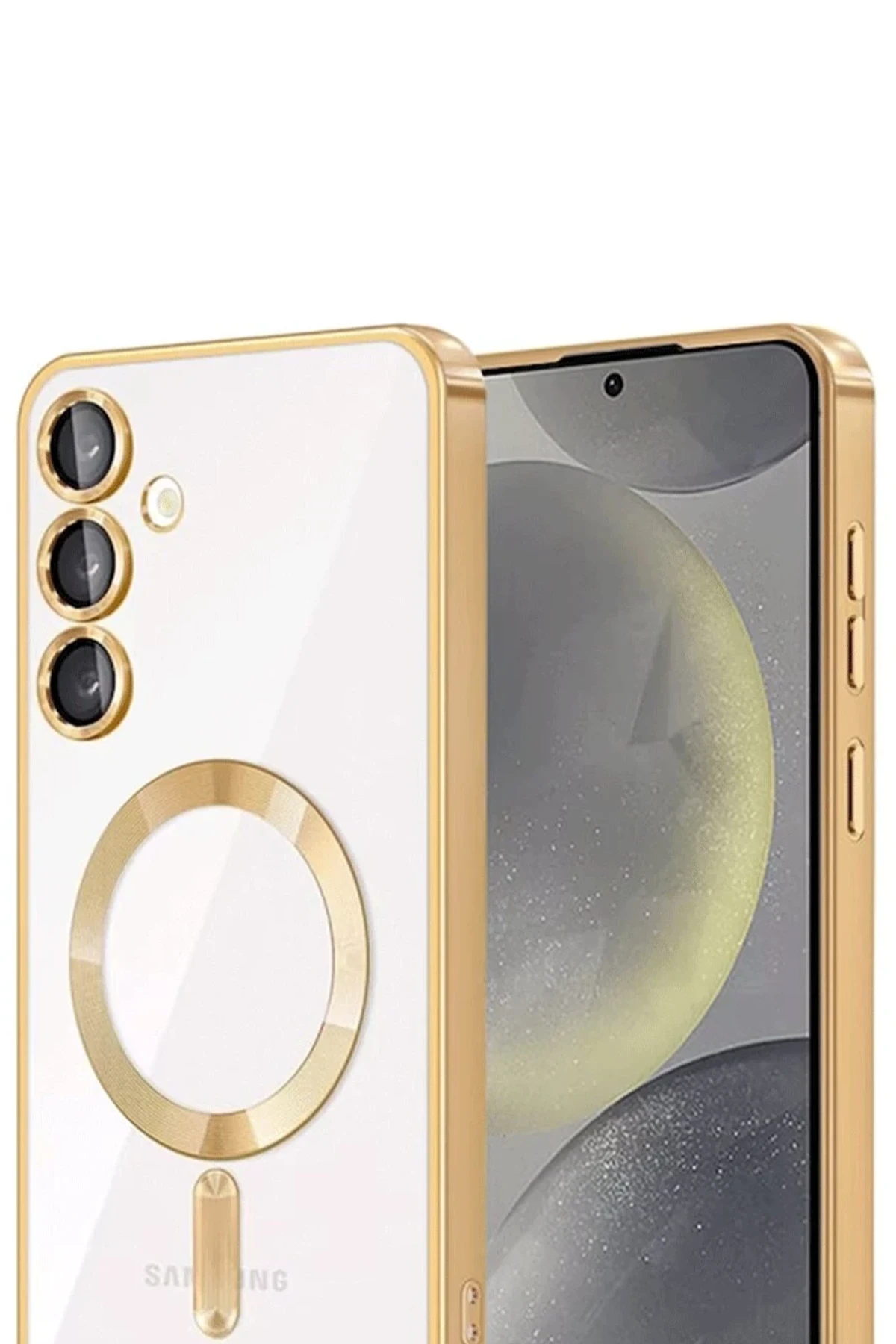 Newface Samsung Galaxy A26 Kross Magneticsafe Kapak - Gold