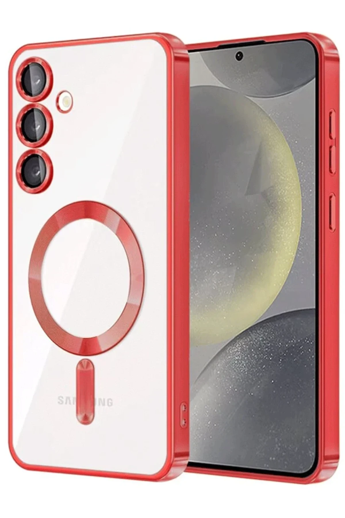 Newface Samsung Galaxy A26 Kross Magneticsafe Kapak - Kırmızı