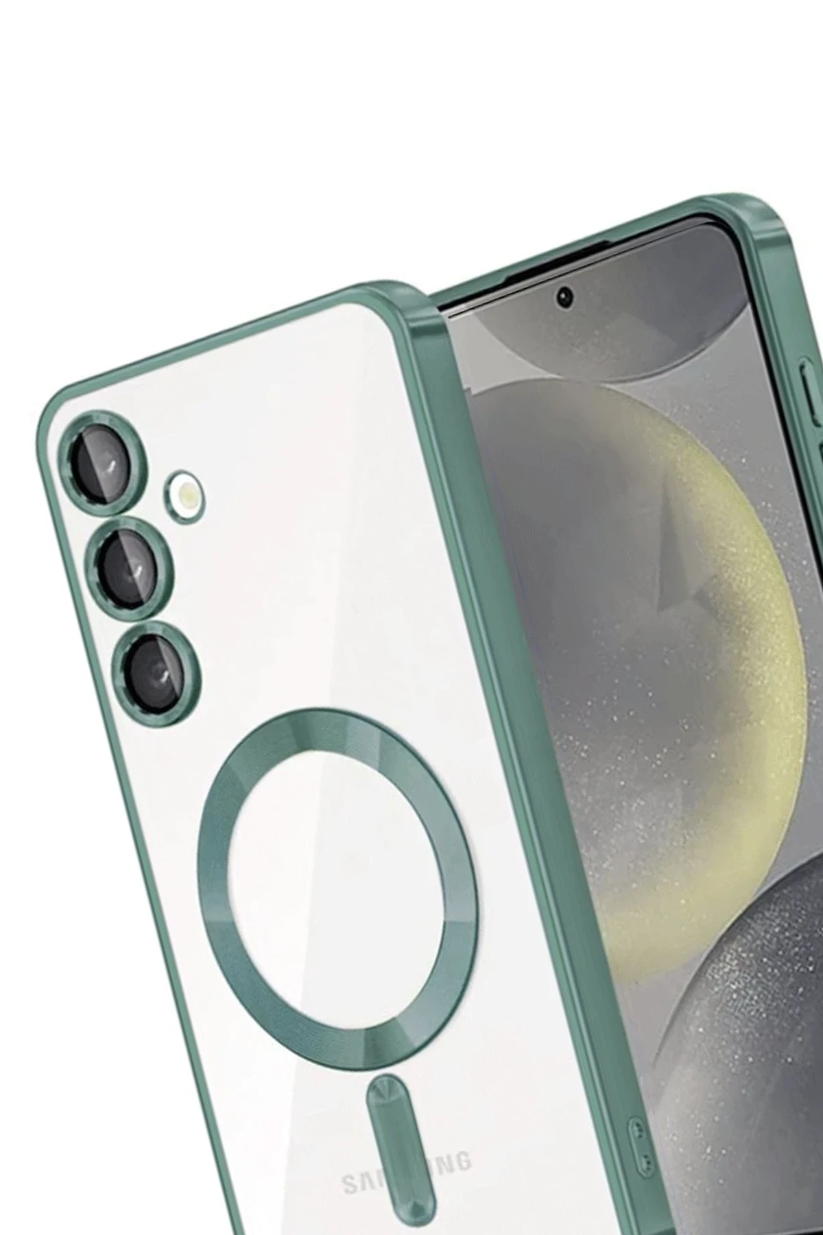 Newface Samsung Galaxy A26 Kross Magneticsafe Kapak - Koyu Yeşil