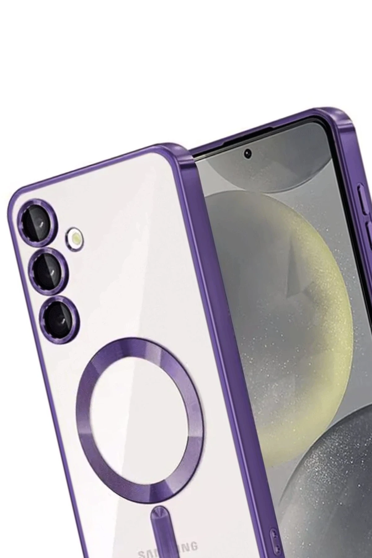 Newface Samsung Galaxy A26 Kross Magneticsafe Kapak - Mor