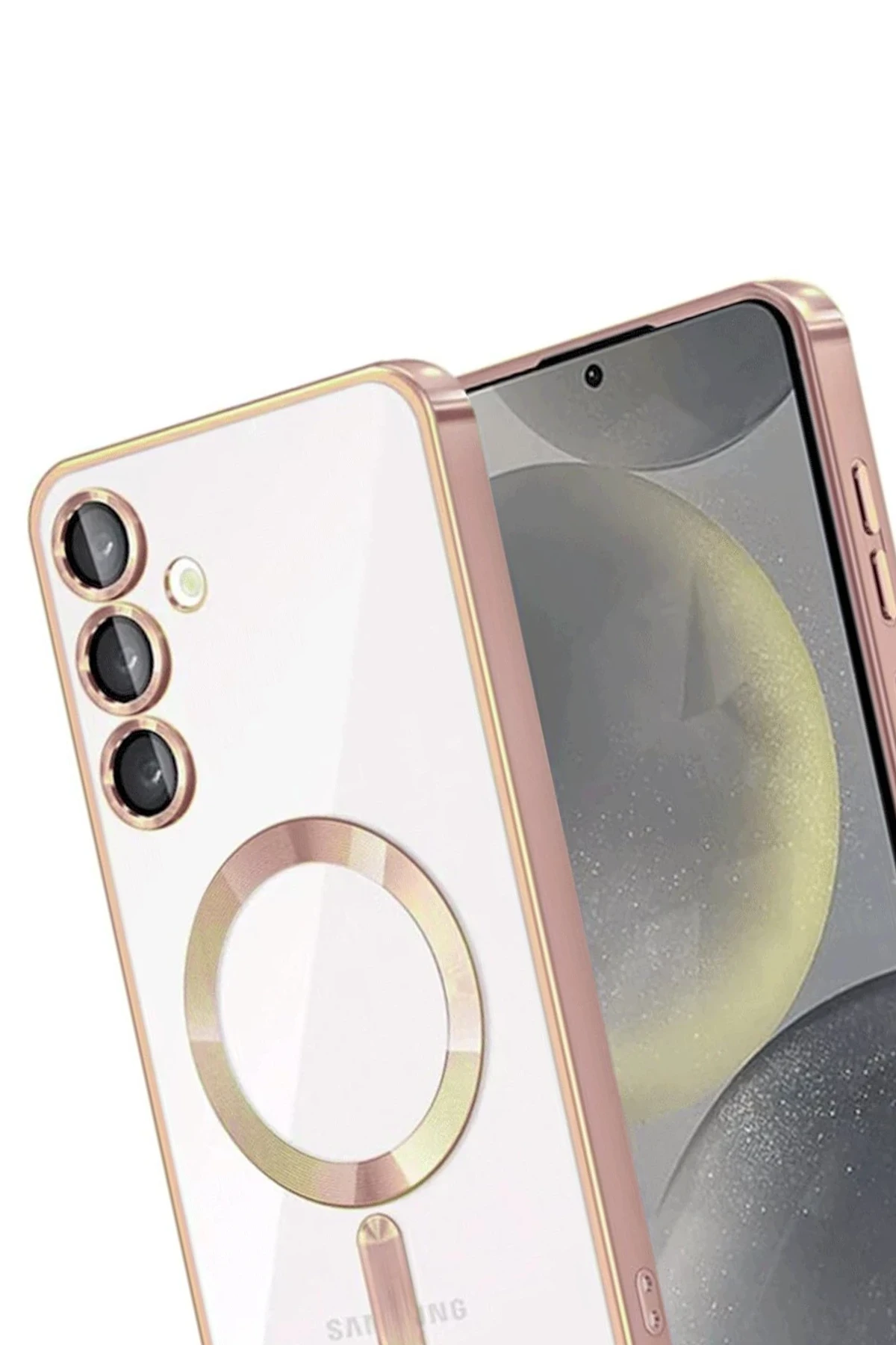 Newface Samsung Galaxy A26 Kross Magneticsafe Kapak - Rose