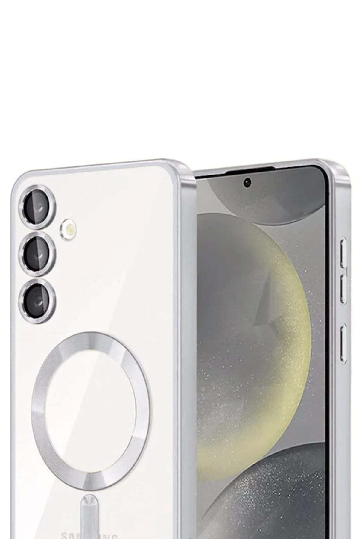 Newface Samsung Galaxy A16 5G Kross Magneticsafe Kapak - Gümüş