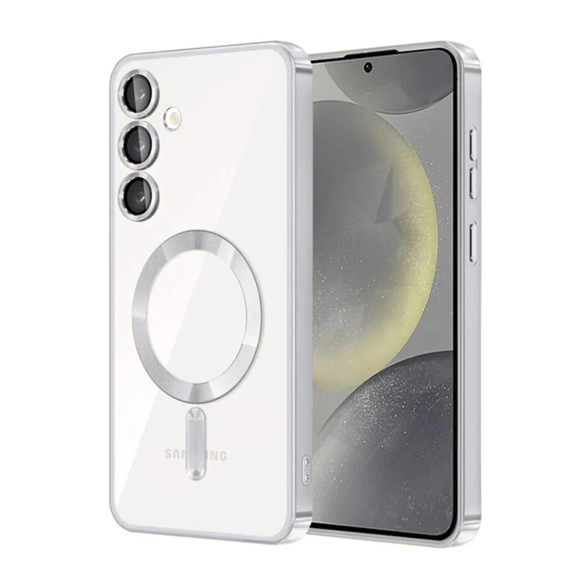 Newface Samsung Galaxy A16 5G Kross Magneticsafe Kapak - Gümüş