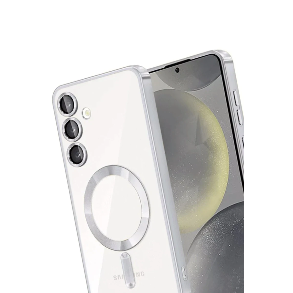 Newface Samsung Galaxy A54 5G Kross Magneticsafe Kapak - Gümüş