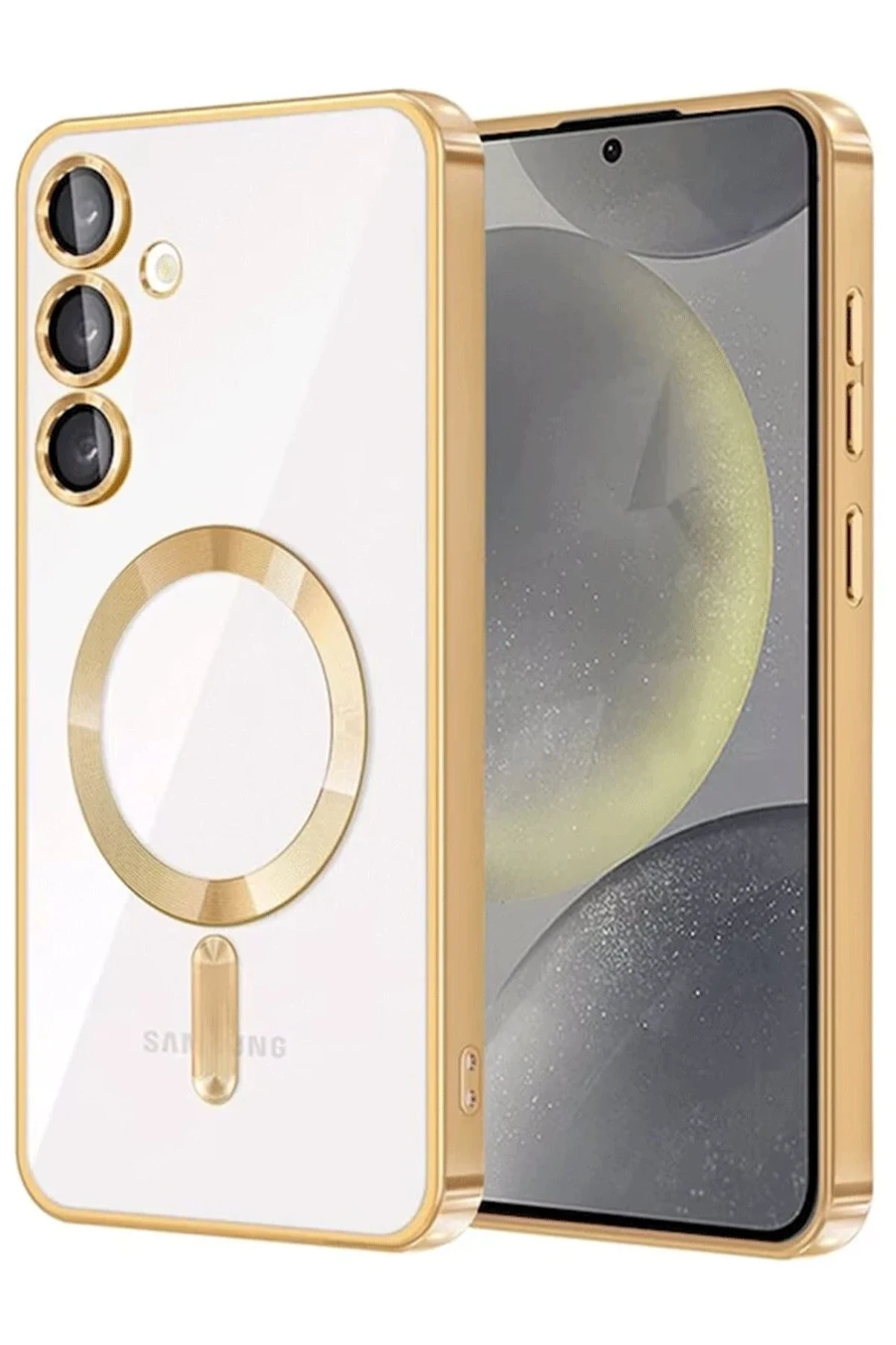 Newface Samsung Galaxy A15 4G Kross Magneticsafe Kapak - Gold