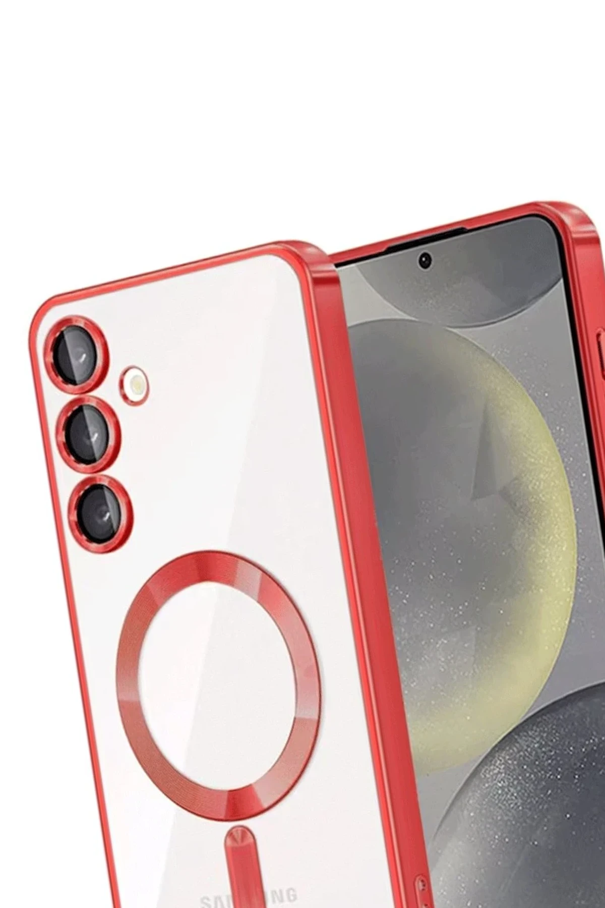 Newface Samsung Galaxy A55 5G Kross Magneticsafe Kapak - Kırmızı