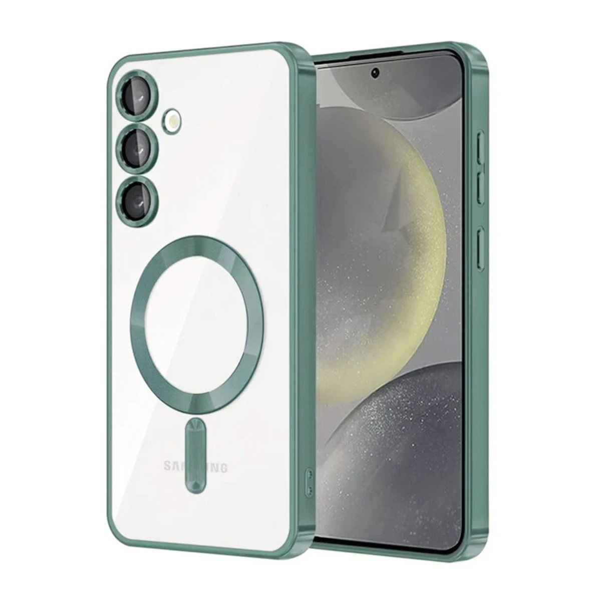 Newface Samsung Galaxy A55 5G Kross Magneticsafe Kapak - Koyu Yeşil