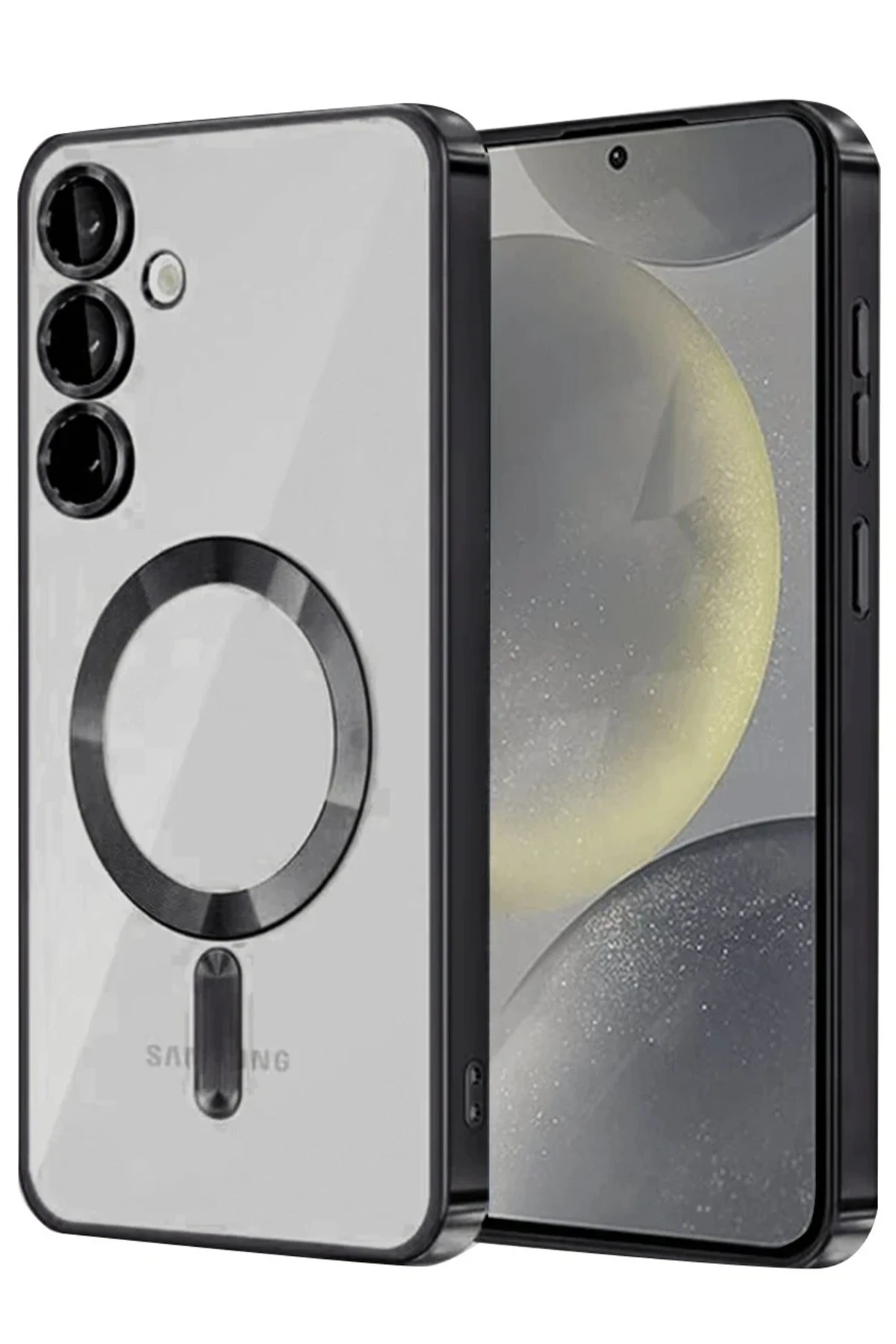 Newface Samsung Galaxy S24 FE Kılıf Kross Magneticsafe Kapak - Siyah