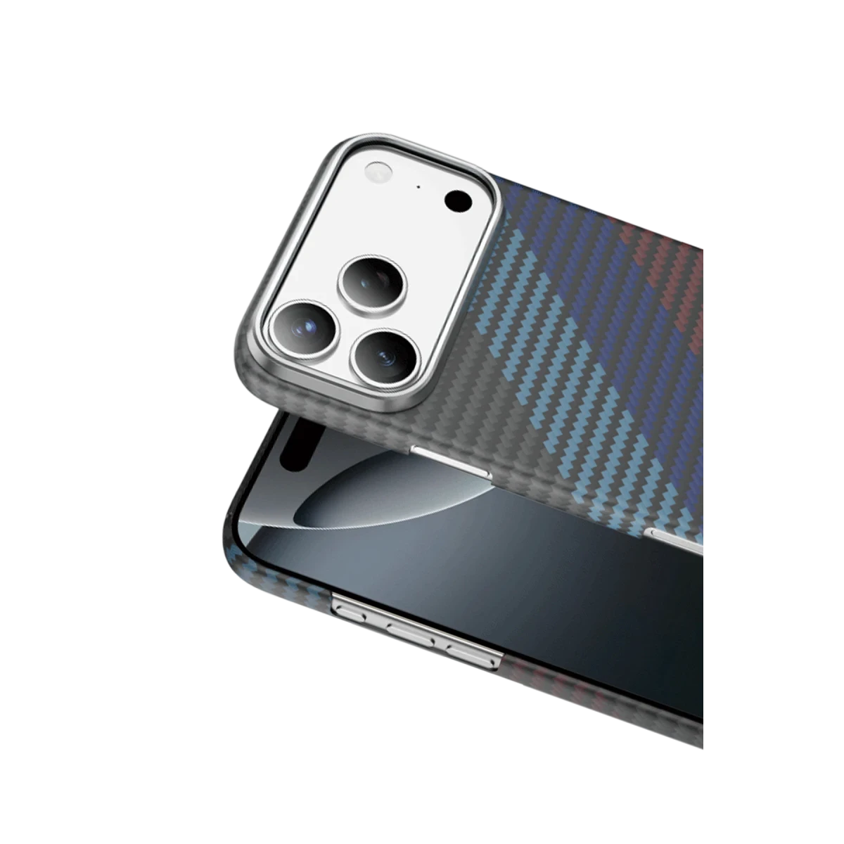 Keephone Apple iPhone 17 Pro Kevlar Woven Magsafe Kılıf - Siyah