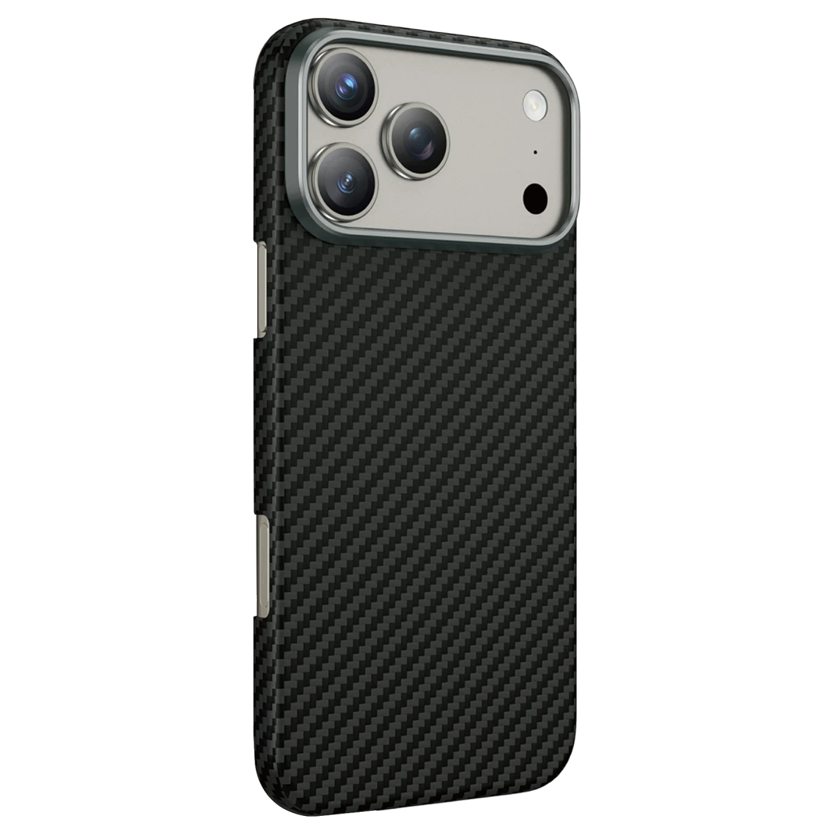 Keephone Apple iPhone 17 Pro Kevlar Diago Magsafe Kılıf - Siyah