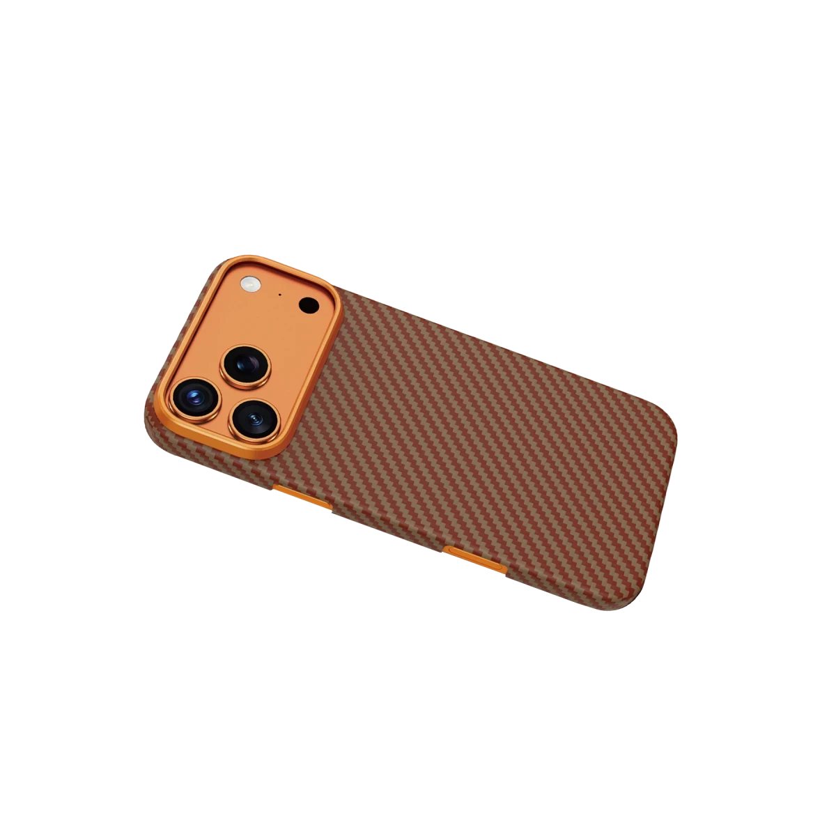 Keephone Apple iPhone 17 Pro Max Kevlar Diago Magsafe Kılıf  - Turuncu