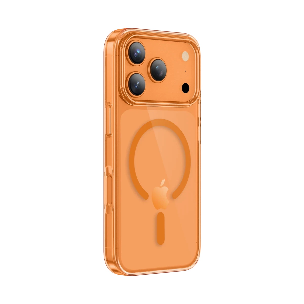 Keephone Apple iPhone 17 Pro Glaze Magsafe Kapak - Turuncu
