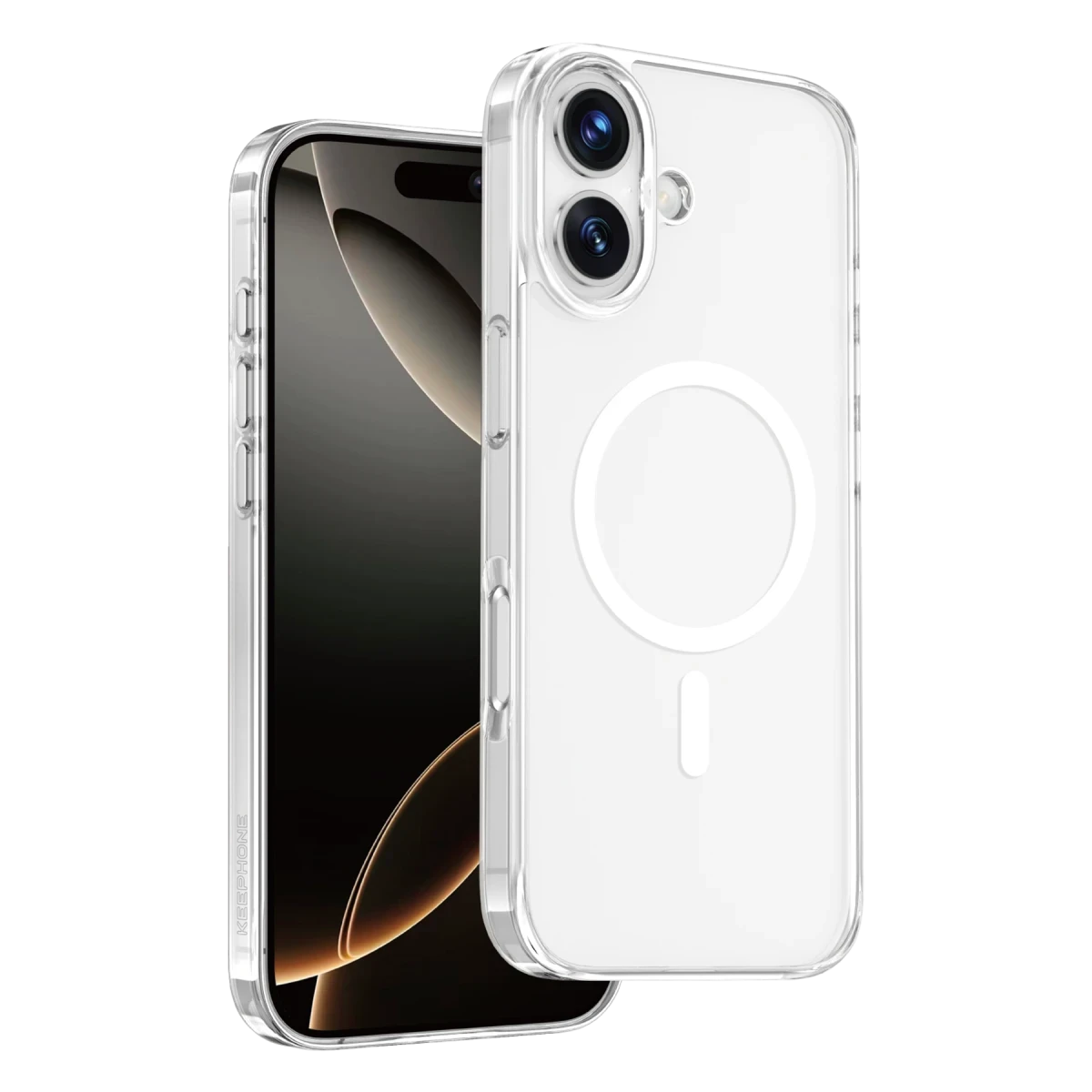 Keephone Apple iPhone 17 Glaze Magsafe Kapak - Şeffaf
