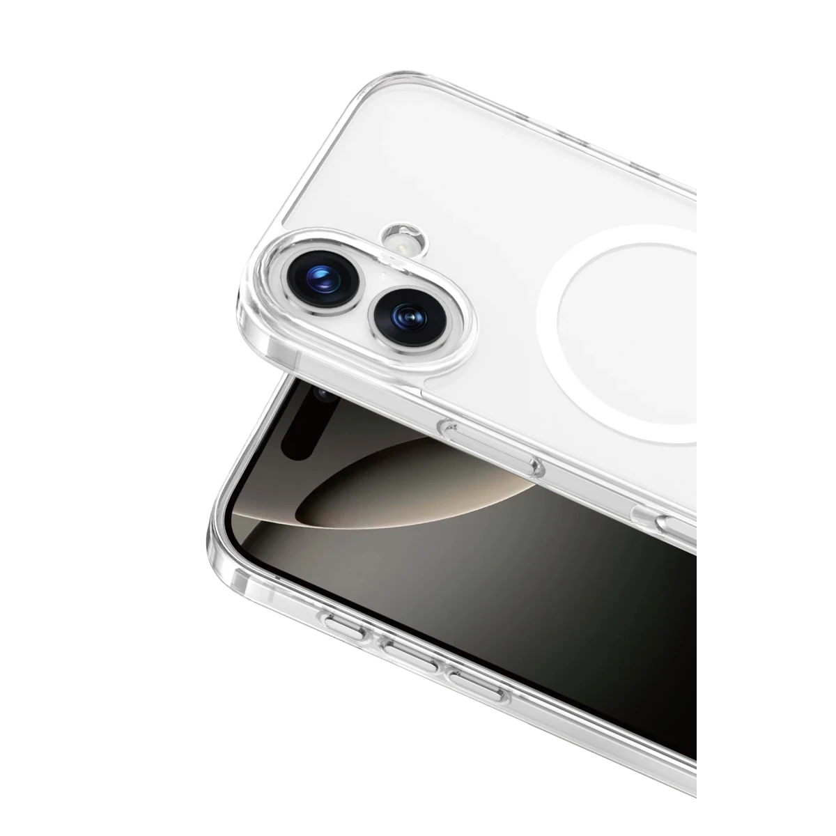 Keephone Apple iPhone 17 Glaze Magsafe Kapak - Şeffaf