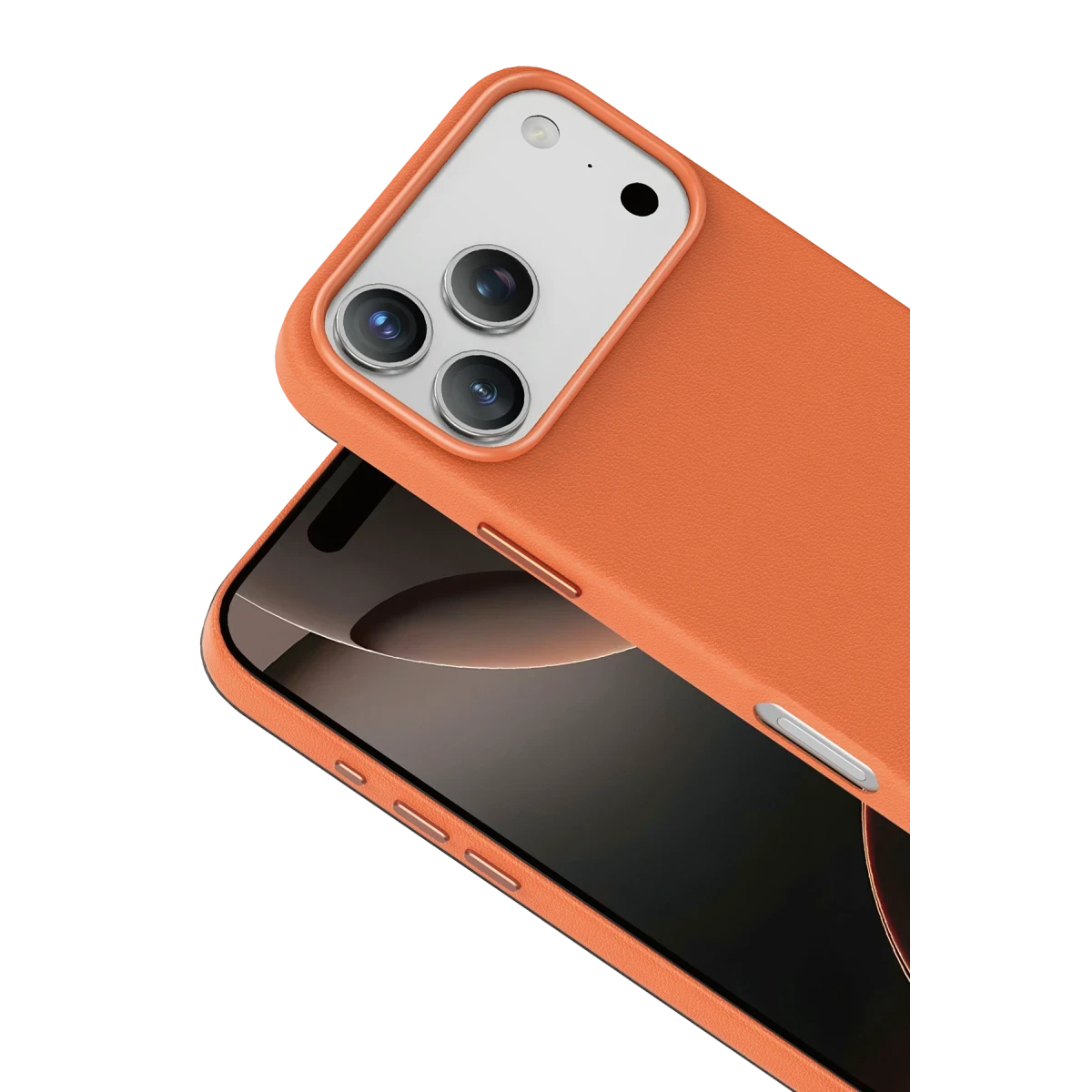 Keephone Apple iPhone 18 Pro/17 Pro Peekaboo Magsafe Kapak - Turuncu 2