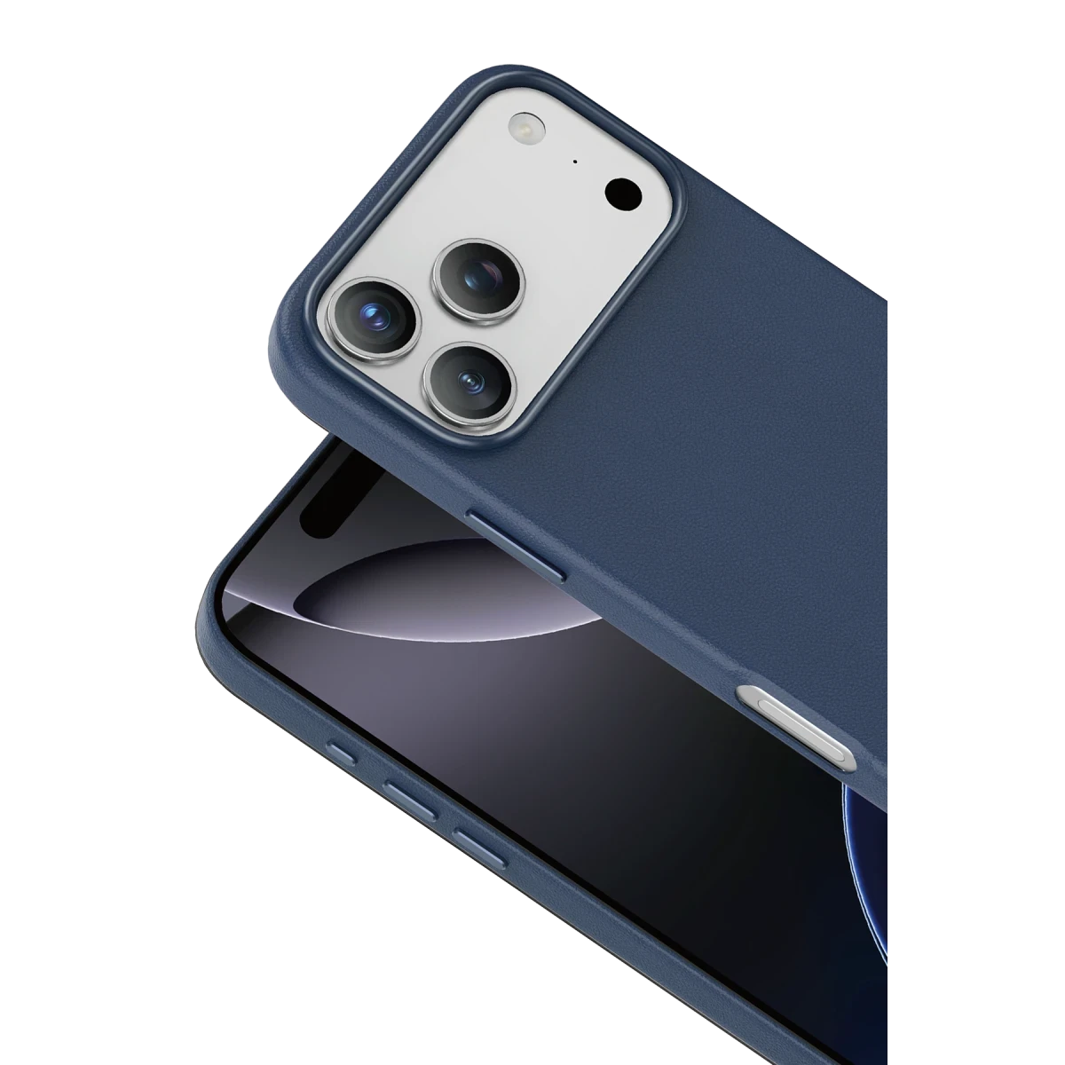 Keephone Apple iPhone 18 Pro/17 Pro Peekaboo Magsafe Kapak - Koyu Mavi