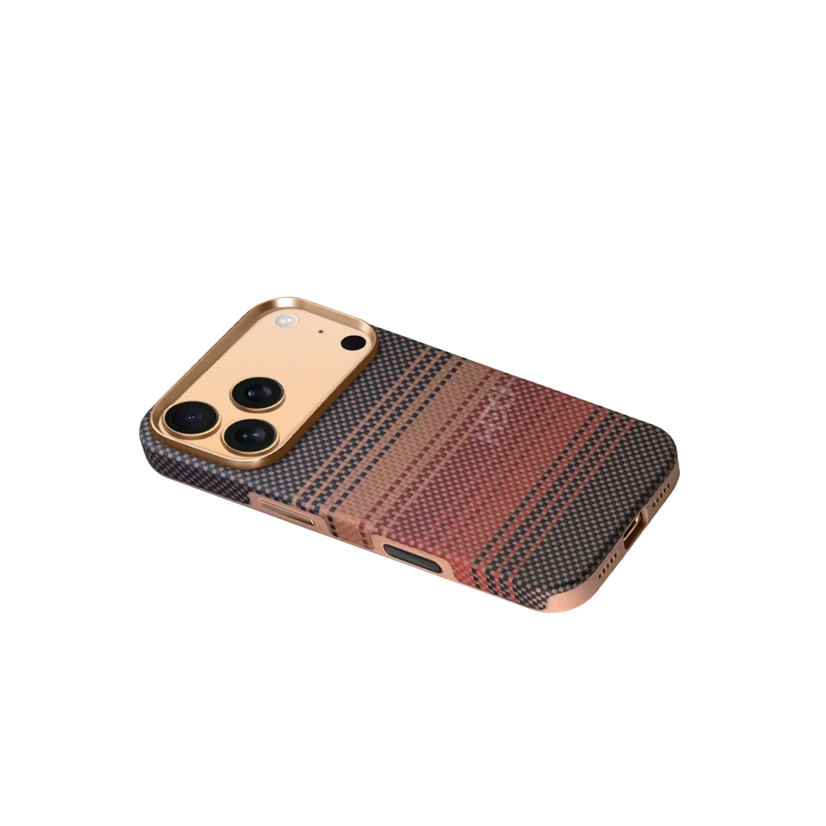 HDD Apple iPhone 17 Pro HBC-377 Kevlar Slim Magsafe Kapak - Gün Batımı