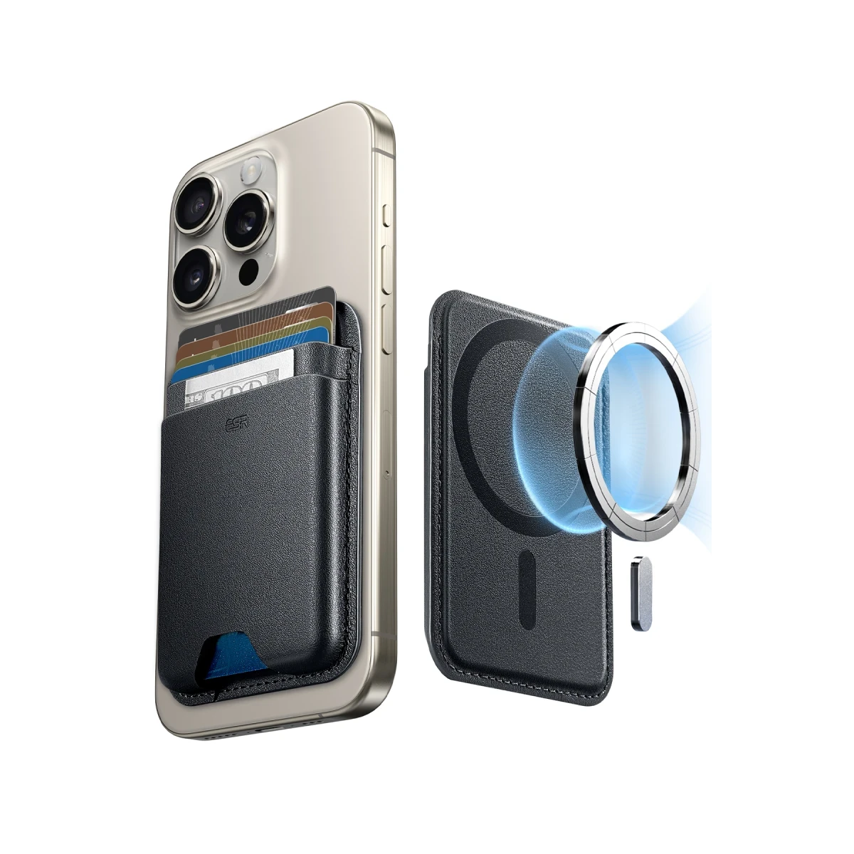 ESR HaloLock Wallet Boost Magsafe Kartlık - Siyah
