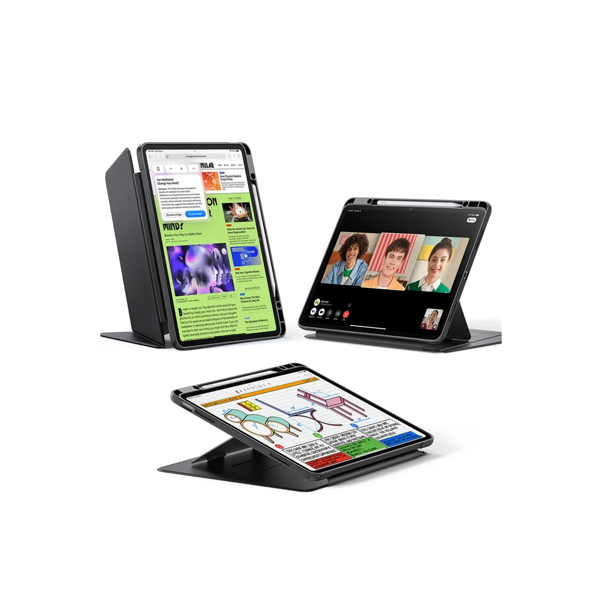 Flip Hybrid Kalemlikli Tablet Kılıfı