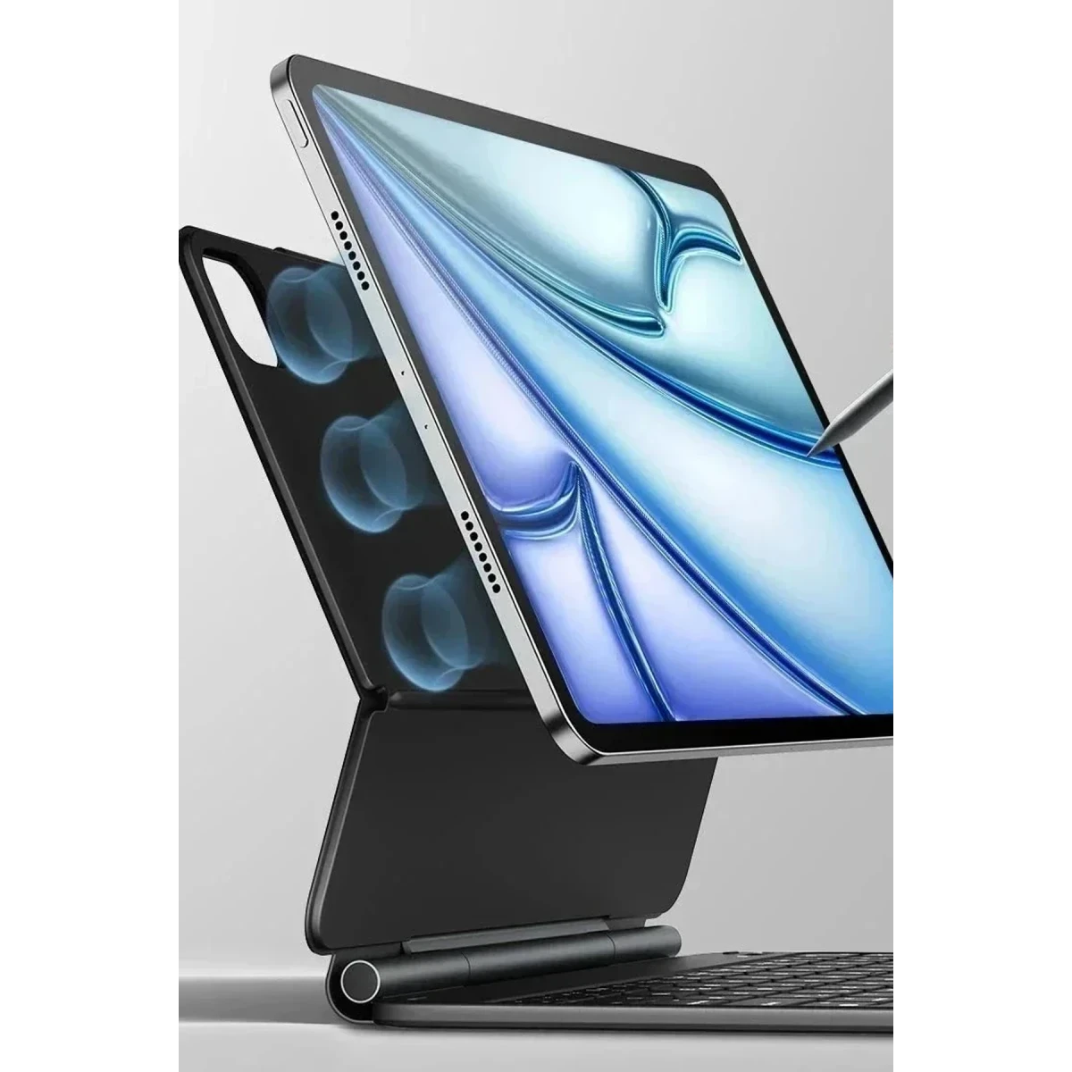 ESR Apple iPad Air 13 (2024) Rebound Manyetik Klavyeli Tablet Kılıfı - Siyah