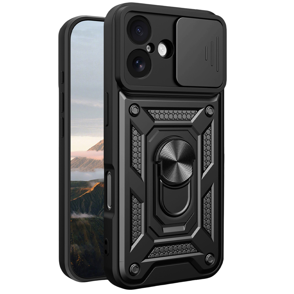 Newface Apple iPhone 17 Pars Lens Yüzüklü Silikon - Siyah — görsel 8